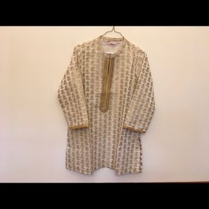 Cream and gold tunic. Never worn. Size 38.